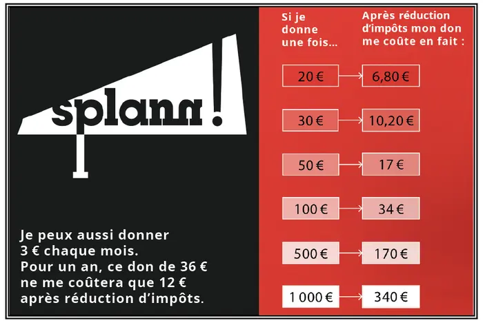 Splann ! Déduction fiscale