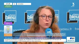 Prévisualisation de « Des fermes bretonnes dépassent les 1.000 ha », Julie Lallouët-Geffroy sur France Bleu Breizh Izel