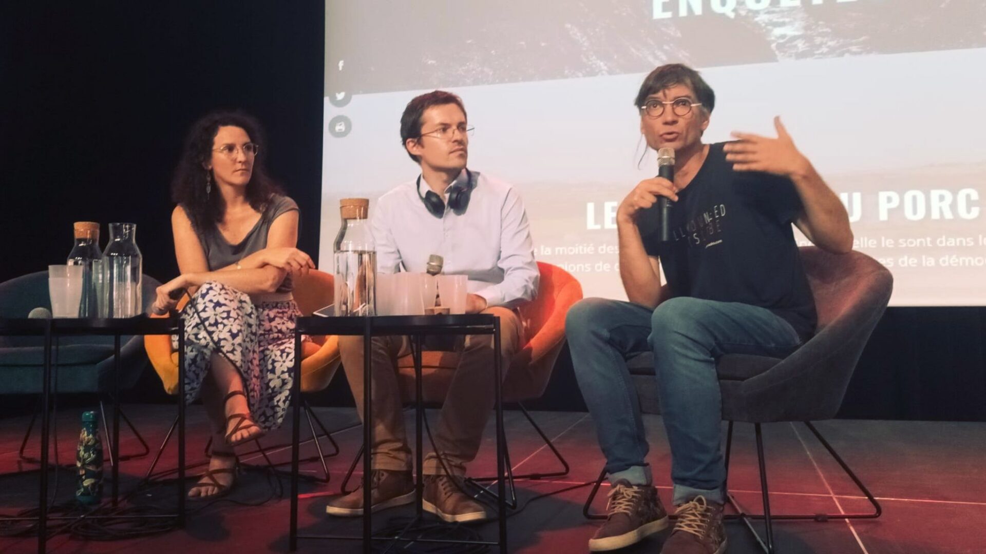 230915 Splann ! Quinze Ans De Mediapart Conférence Julie Lallouêt Geffroy Sylvain Ernault Et Kristen Falc'hon