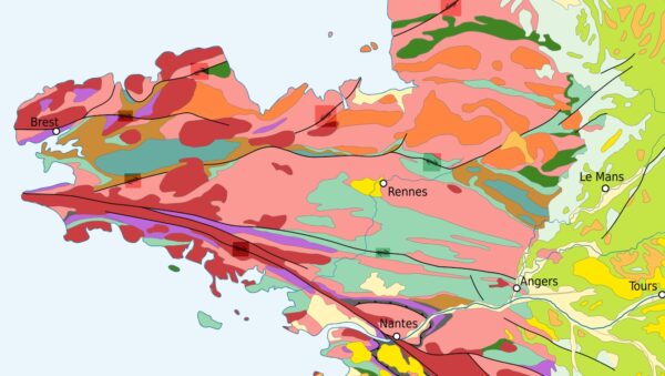 090608 - Carte géologique du massif armoricain CC BY-SA-SA 4.0