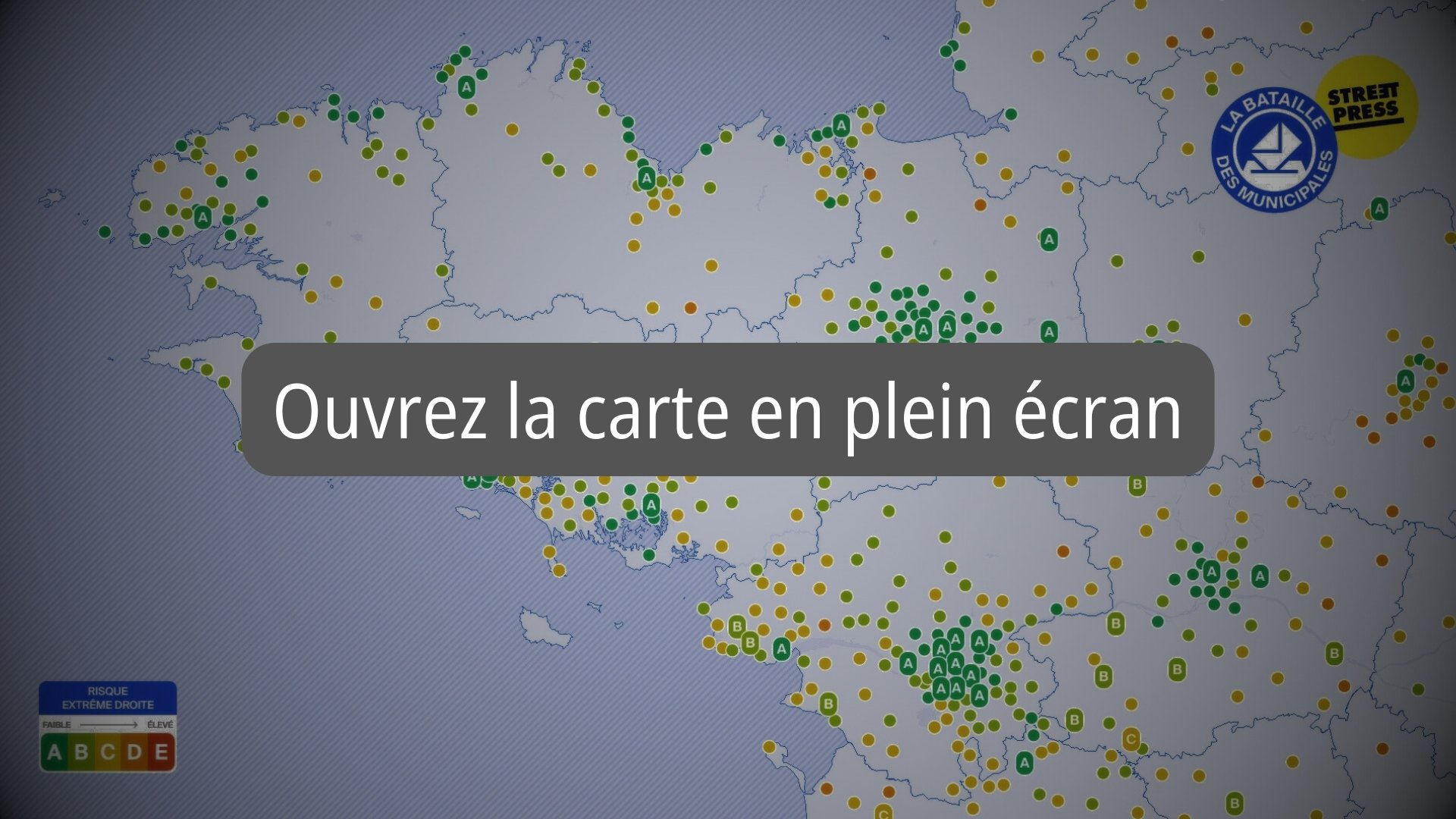Consultez la carte des communes pouvant basculer à l'extrême droite en 2026.