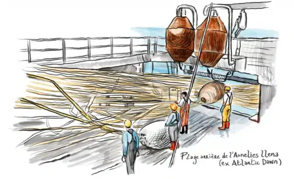Des pêcheurs artisans bâillonnés. Crédit Damien Roudeau pour « Splann ! »