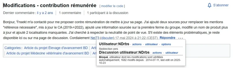 Wikipédia Ynsect Publicité